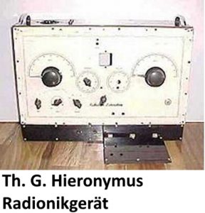 Radionikgerät von Th. G. Hieronymus